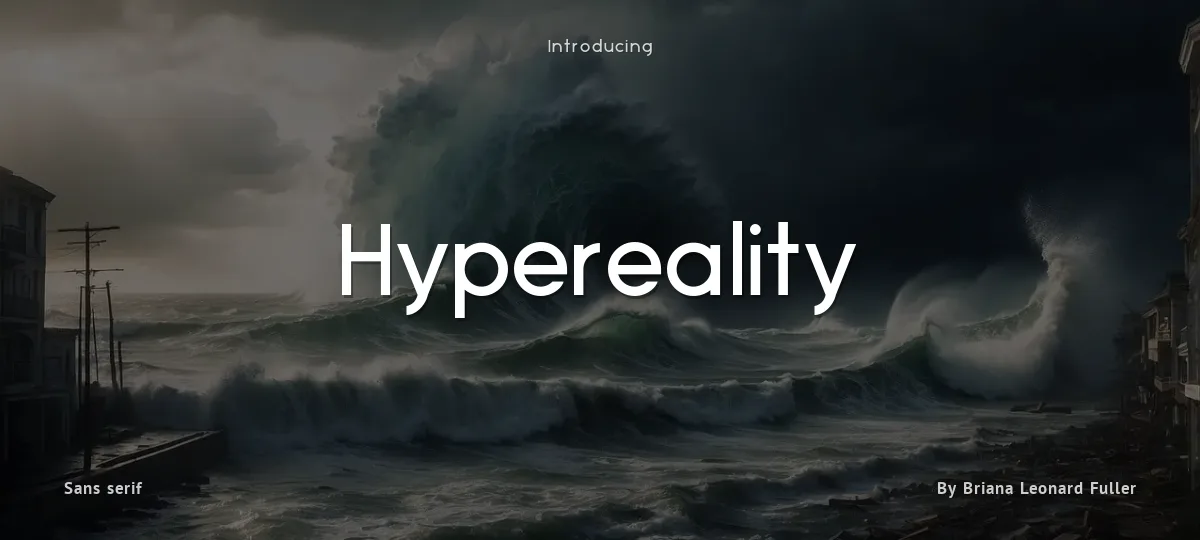 Hypereality font preview