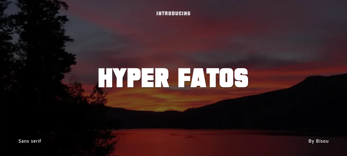 Hyper Fatos font preview