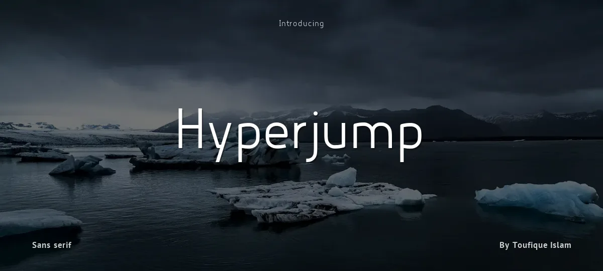 Hyperjump font preview