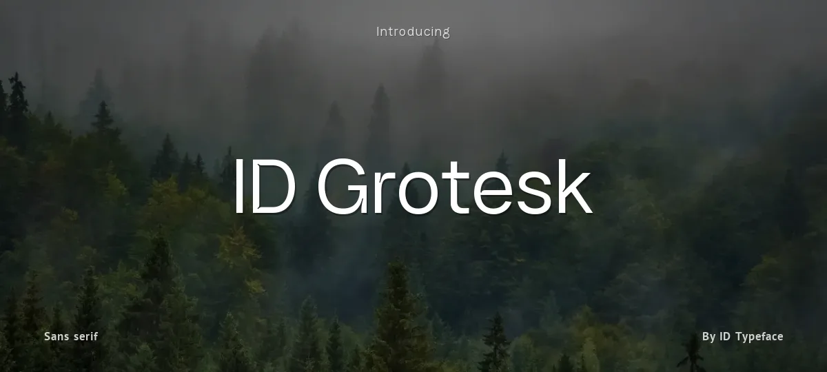 ID Grotesk font preview