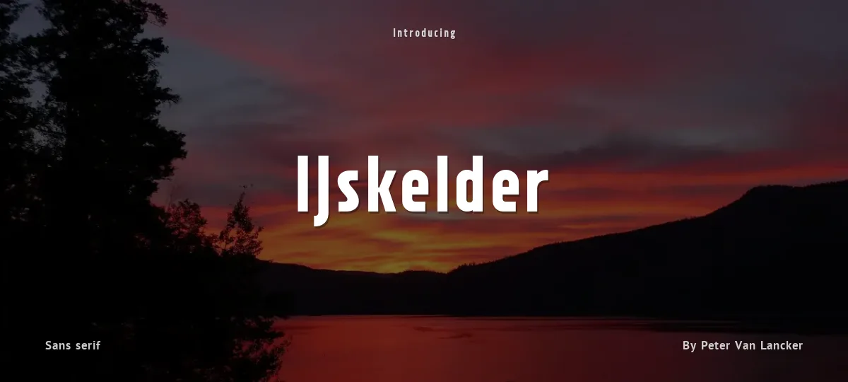 IJskelder font preview