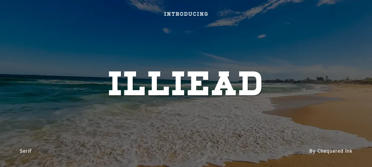 Illiead font preview
