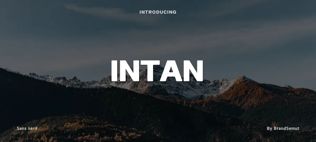 Intan font preview