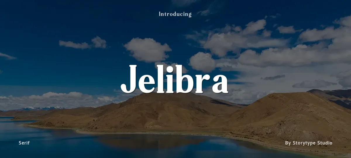 Jelibra font preview