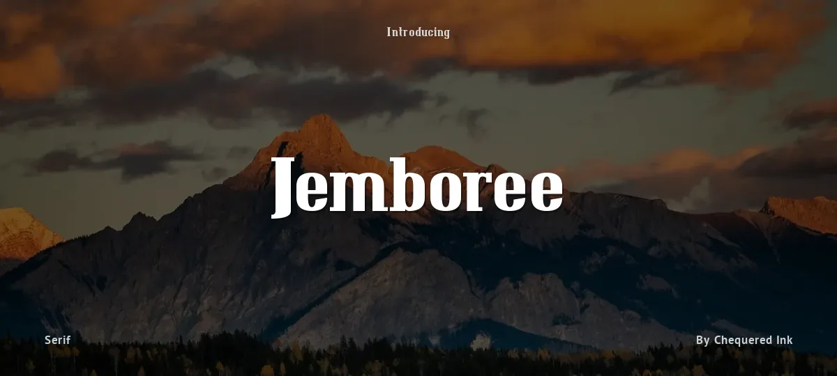 Jemboree font preview