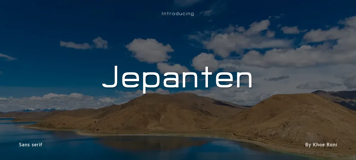 Jepanten font preview