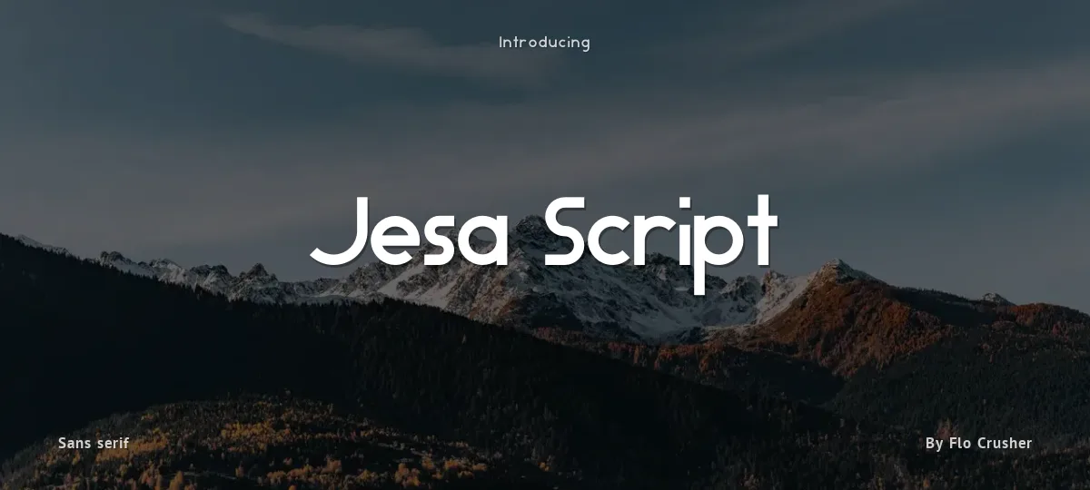 Jesa Script font preview