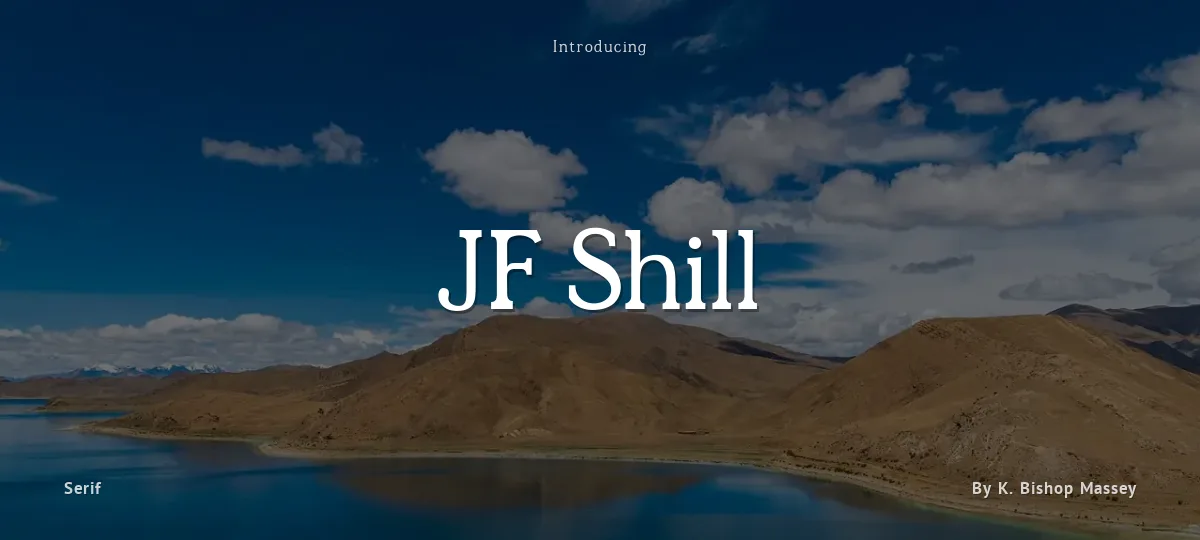 JF Shill font preview