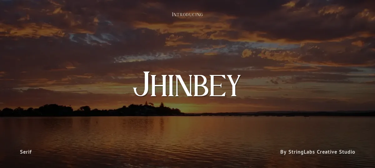 Jhinbey font preview