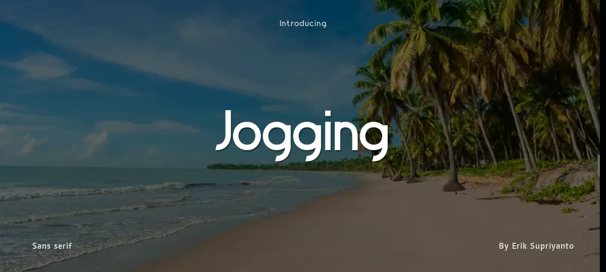 Jogging font preview