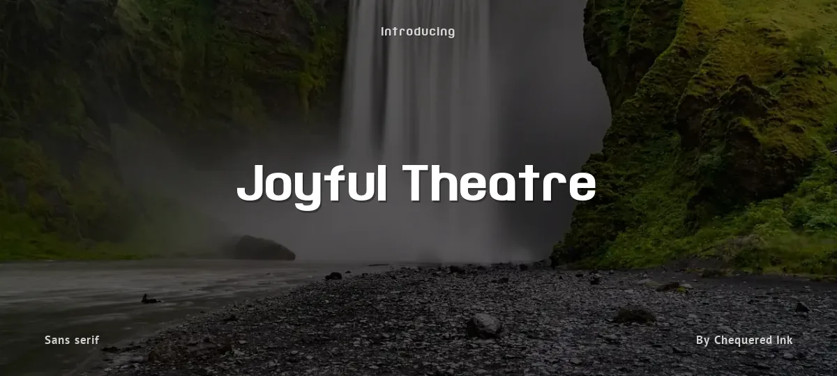 Joyful Theatre font preview