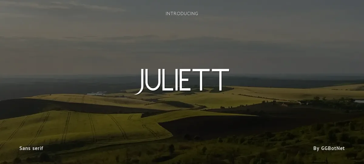 Juliett font preview