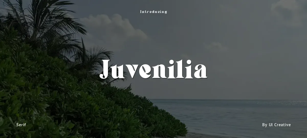 Juvenilia font preview