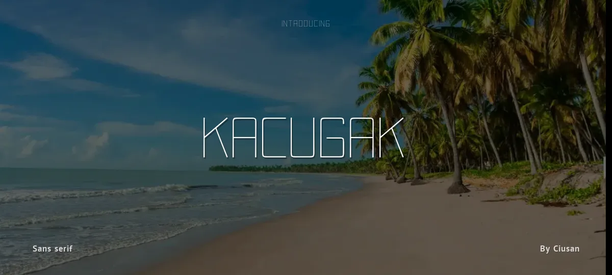 Kacugak font preview