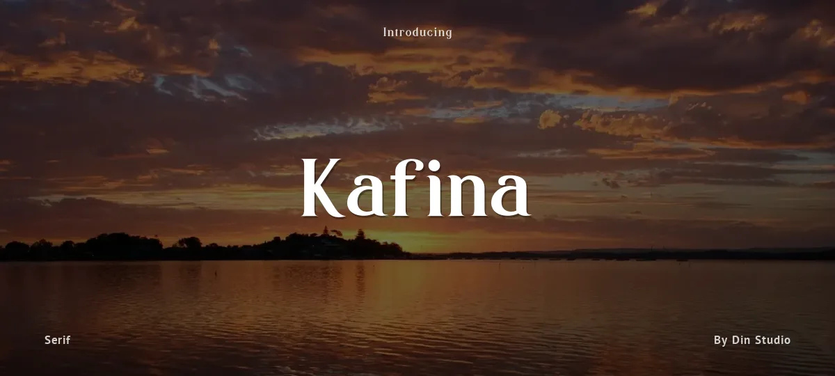 Kafina font preview