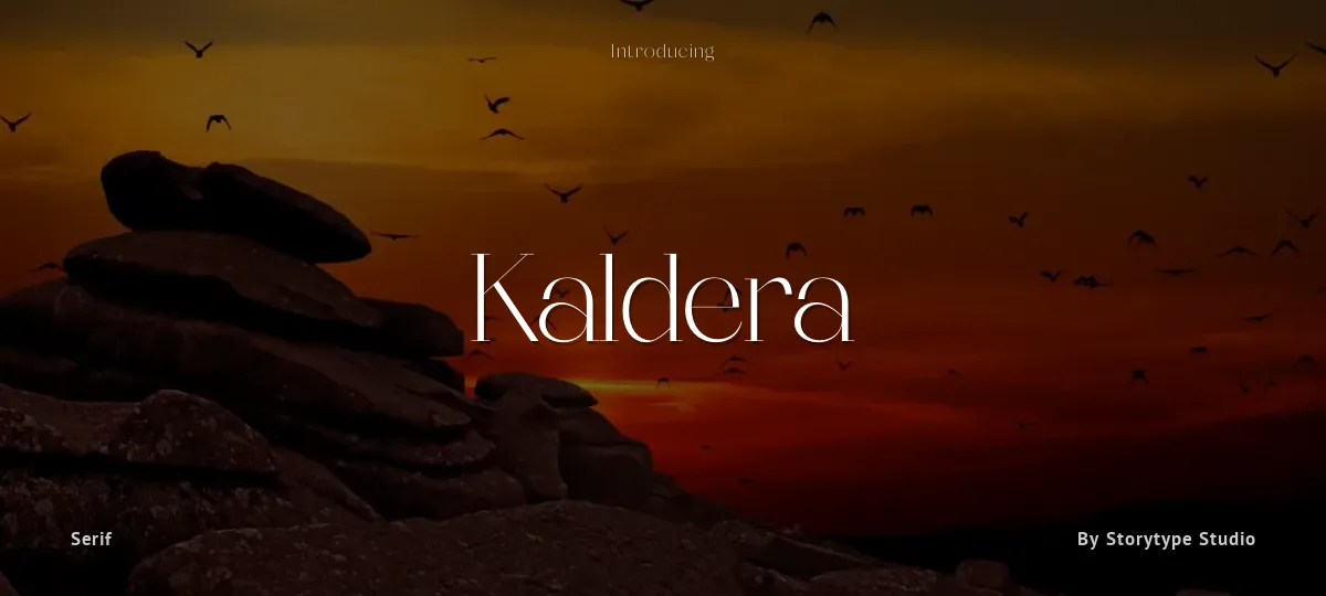 Kaldera font preview