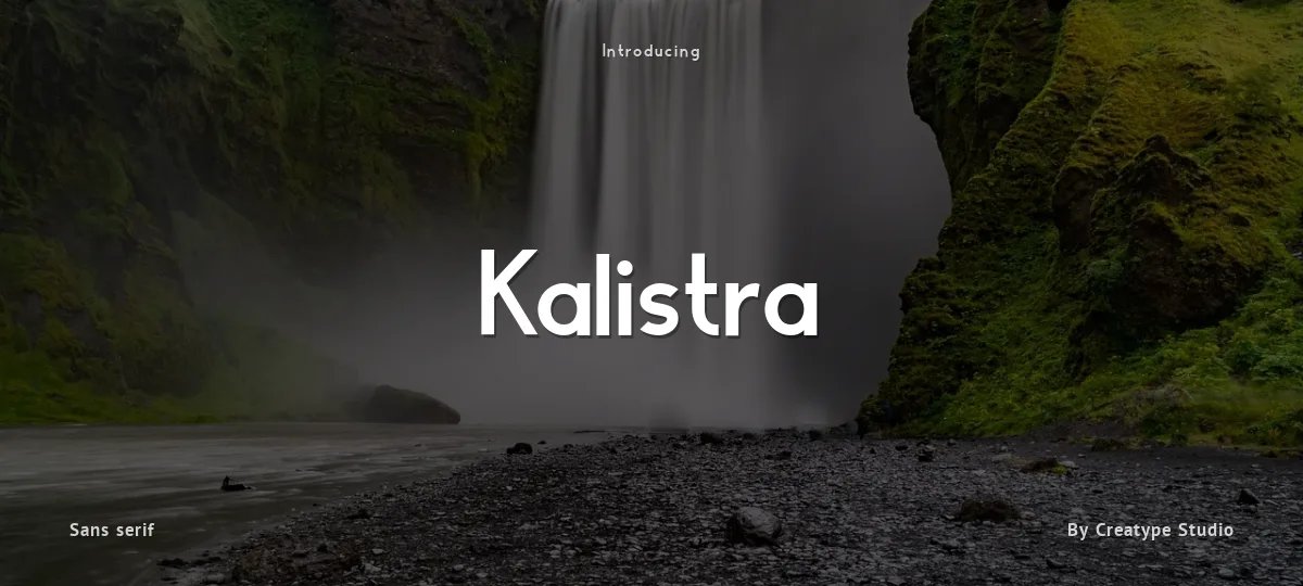 Kalistra font preview