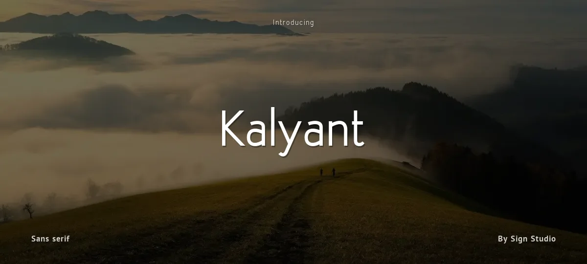 Kalyant font preview