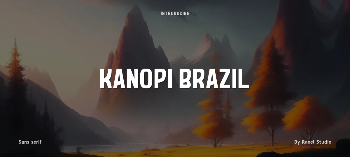 Kanopi Brazil font preview