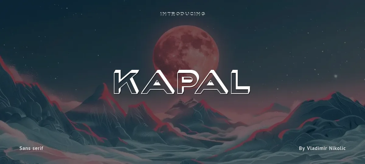 Kapal font preview
