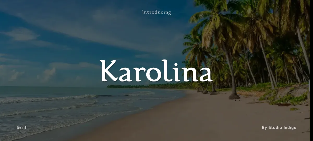 Karolina font preview