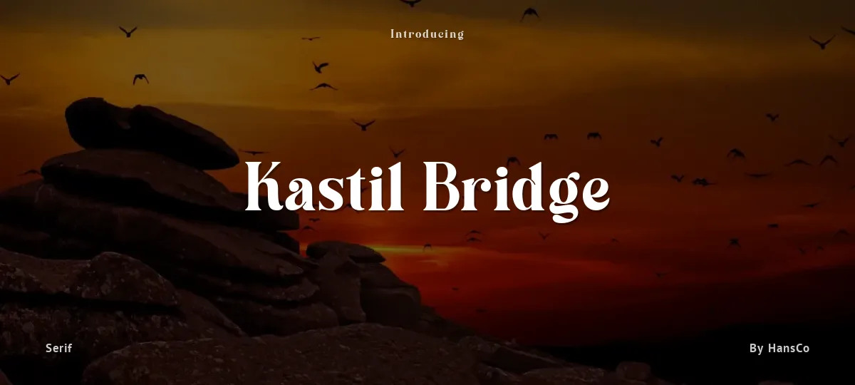 Kastil Bridge font preview