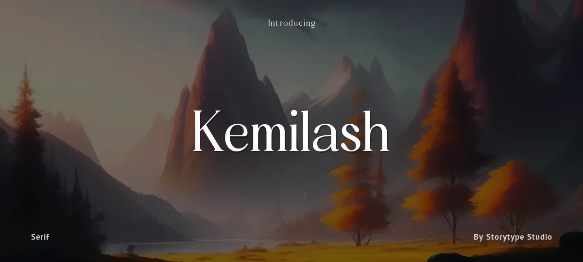 Kemilash font preview