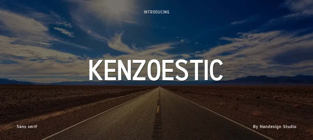 Kenzoestic font preview