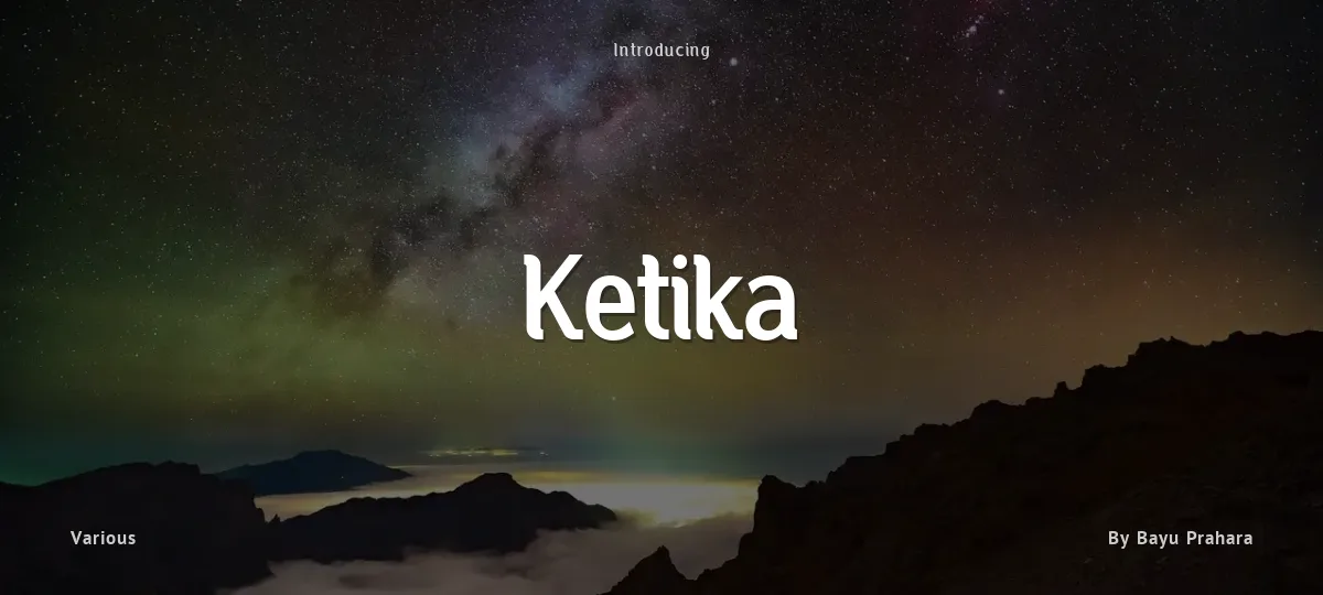 Ketika font preview