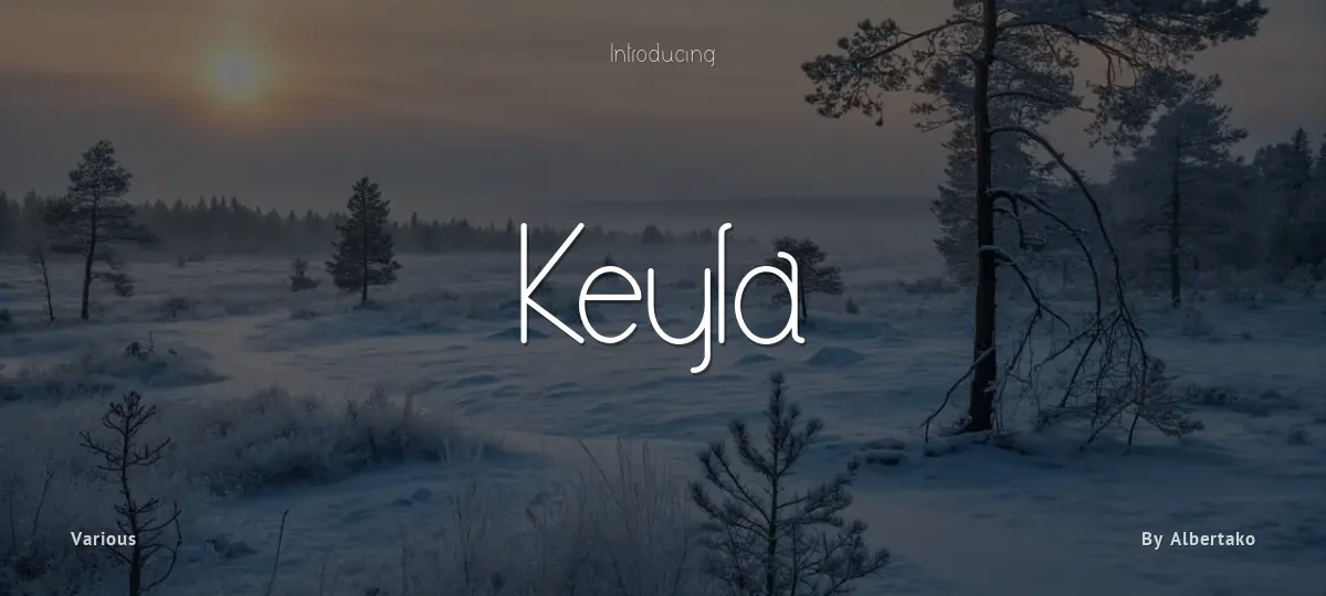 Keyla font preview