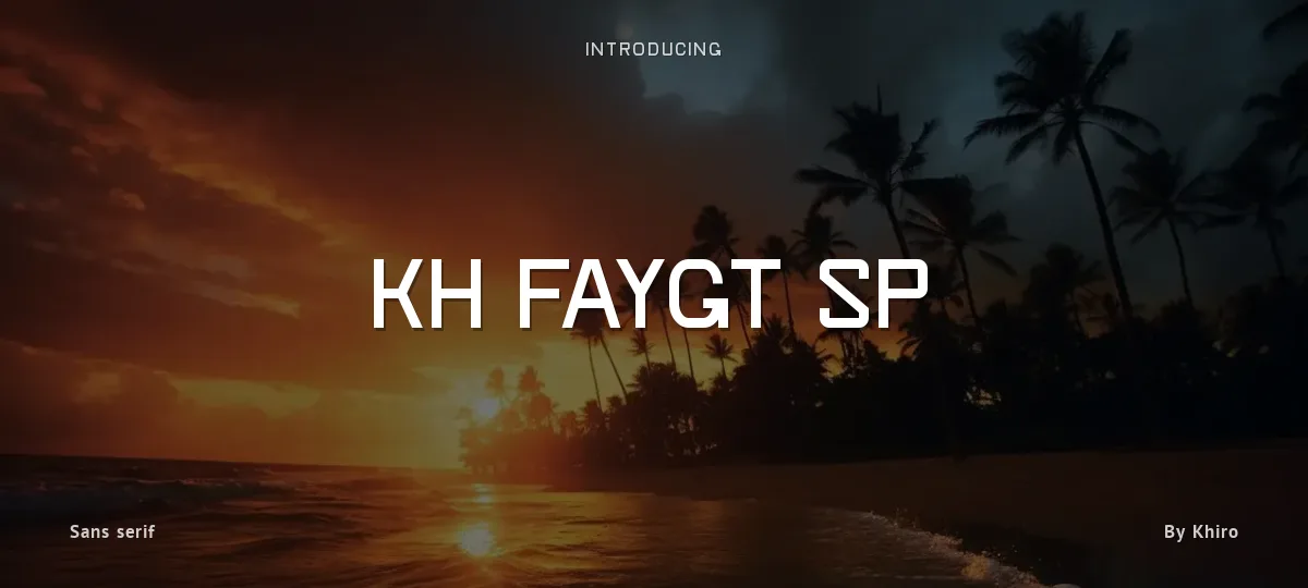 KH Faygt SP font preview