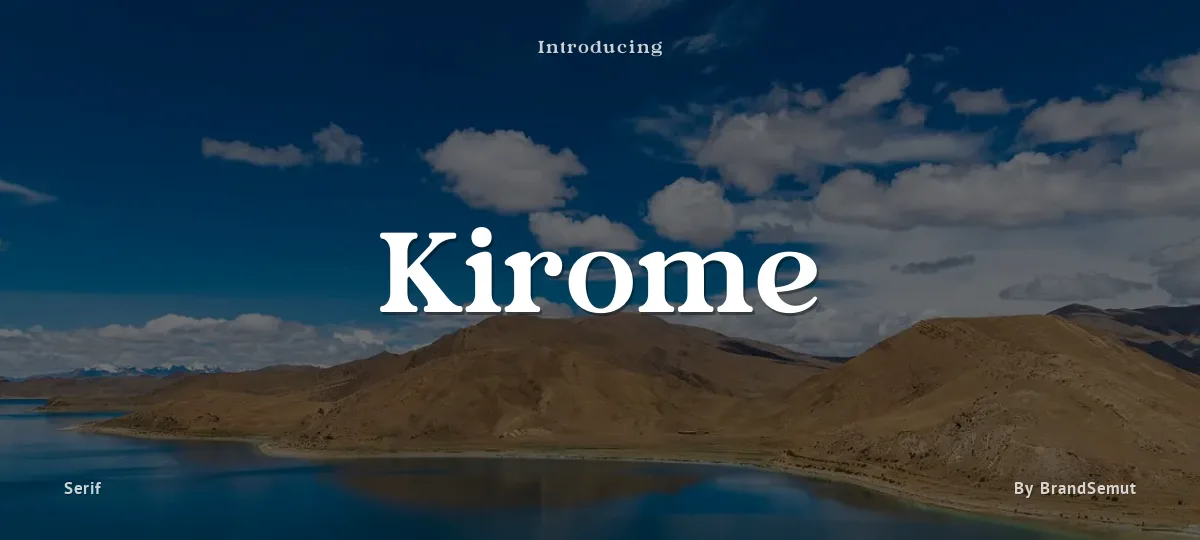 Kirome font preview