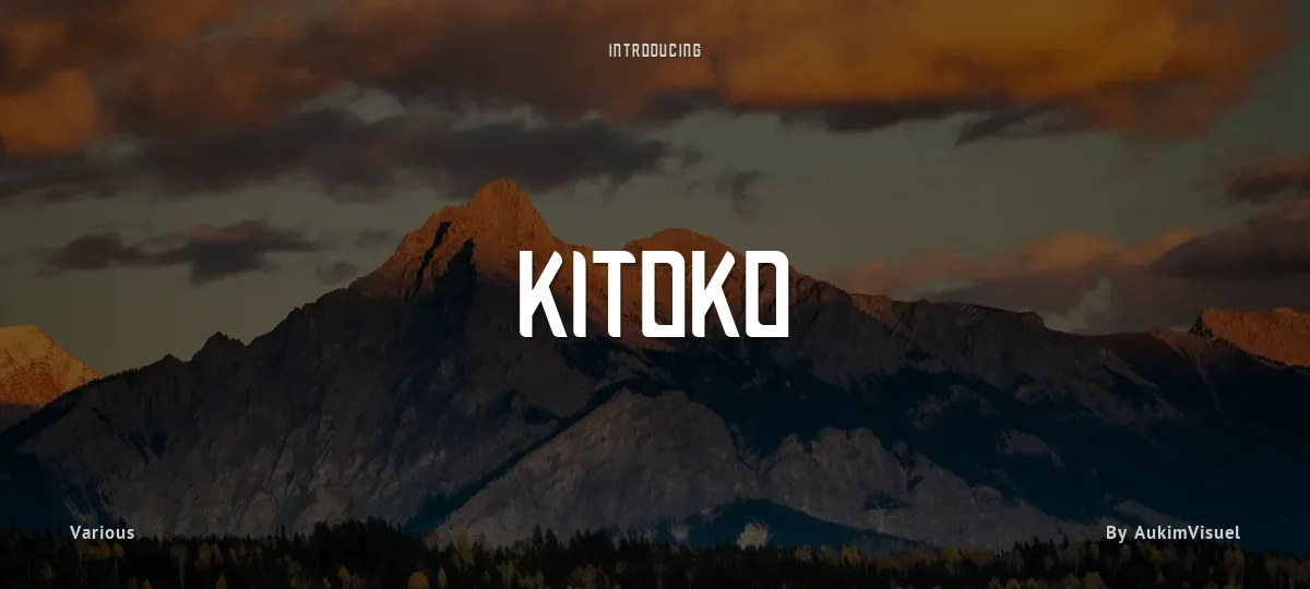 Kitoko font preview