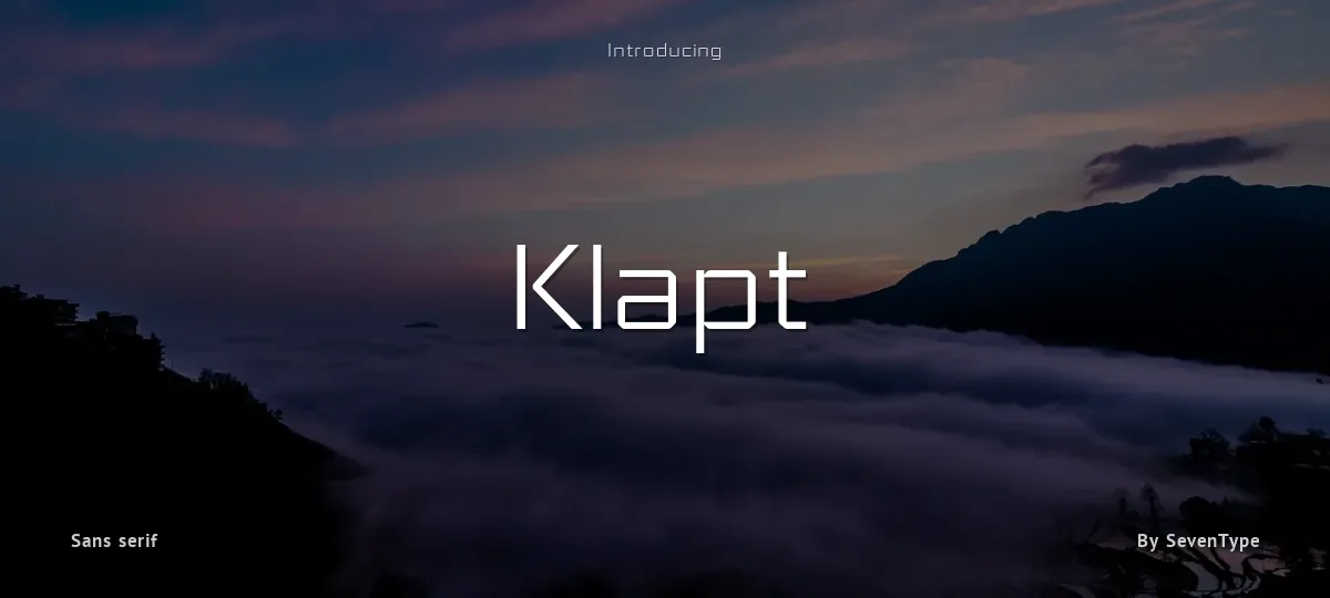 Klapt font preview