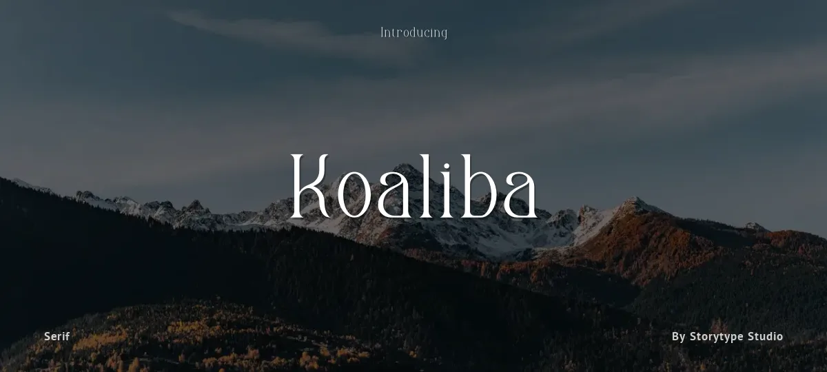 Koaliba font preview