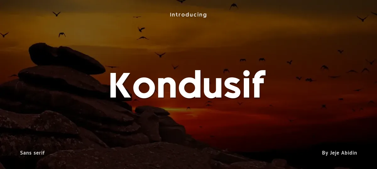Kondusif font preview