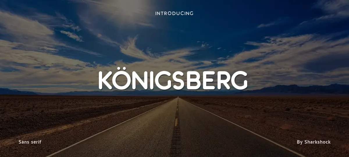 Königsberg font preview