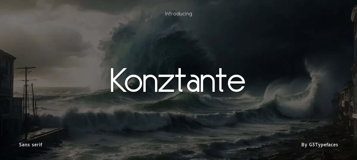 Konztante font preview