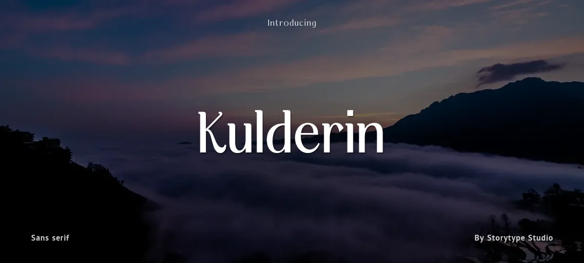 Kulderin font preview