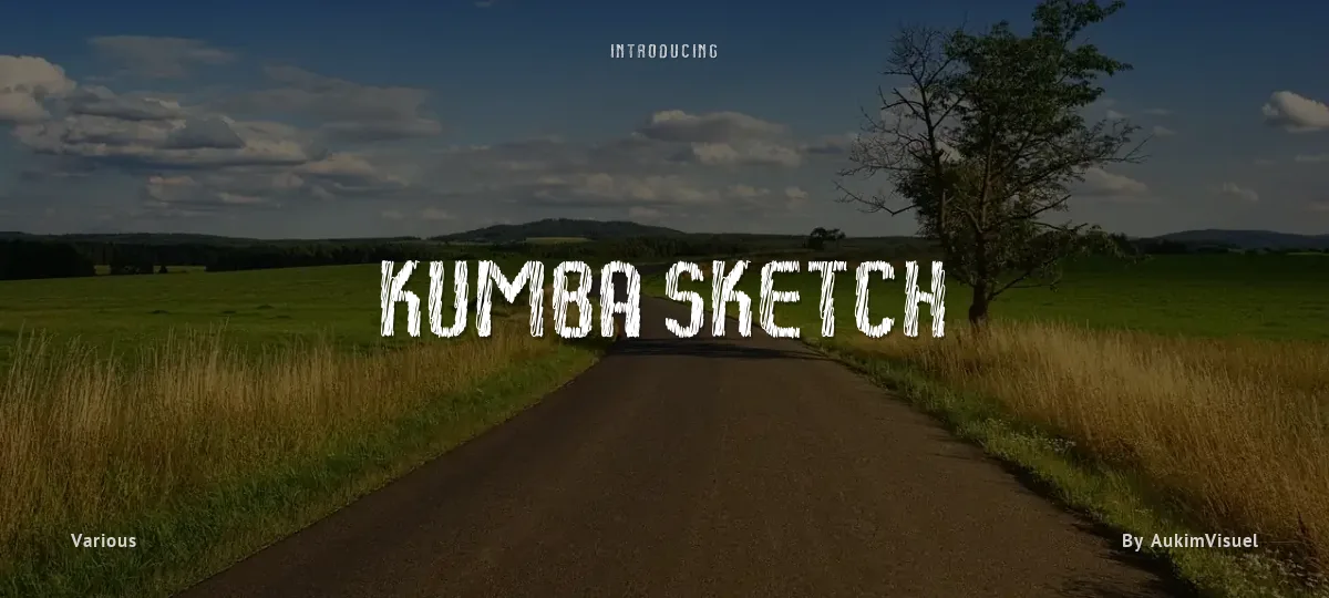 Kumba Sketch font preview