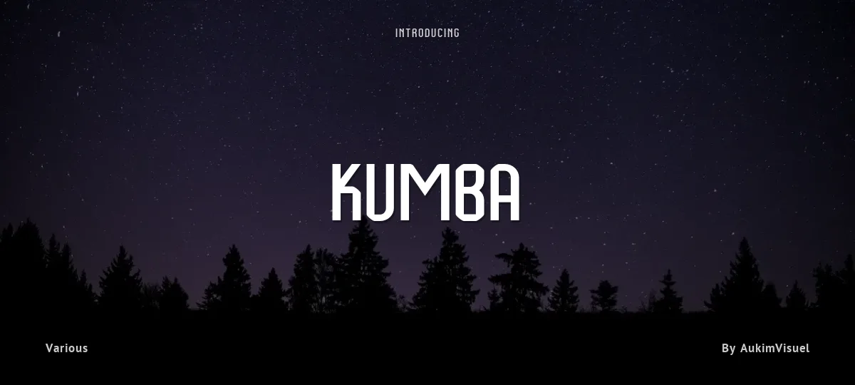 Kumba font preview