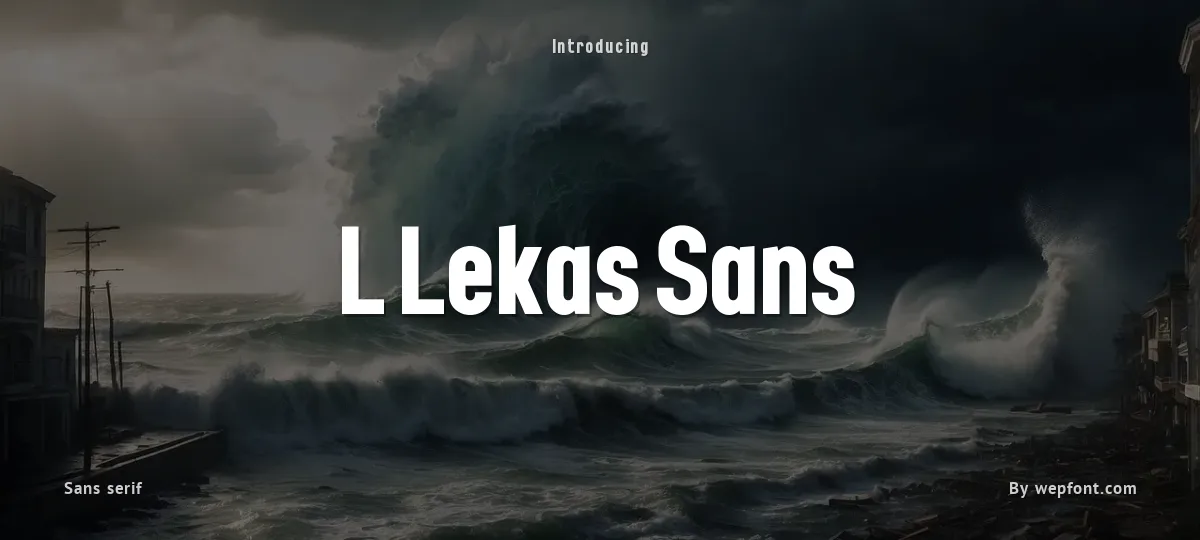 L Lekas Sans font preview