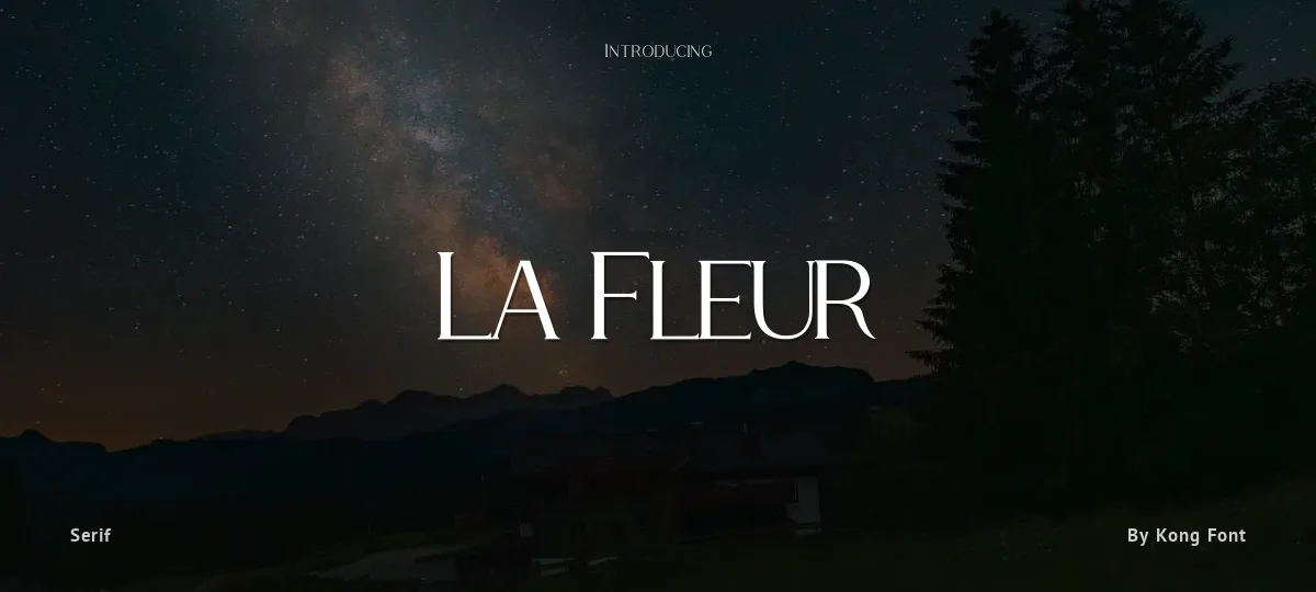 La Fleur font preview