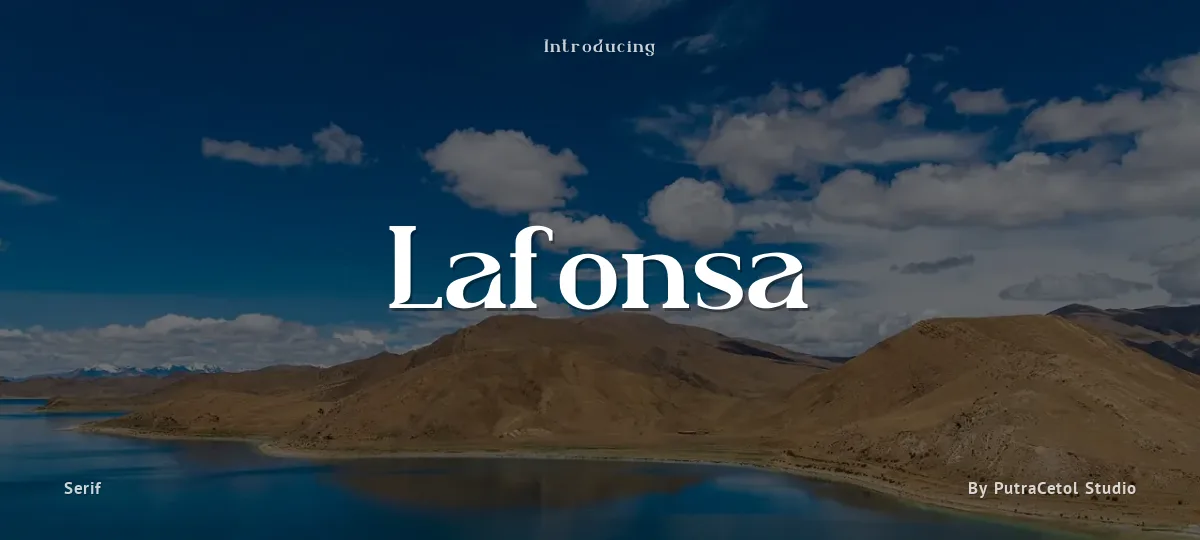 Lafonsa font preview