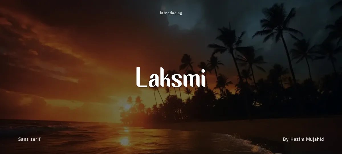 Laksmi font preview