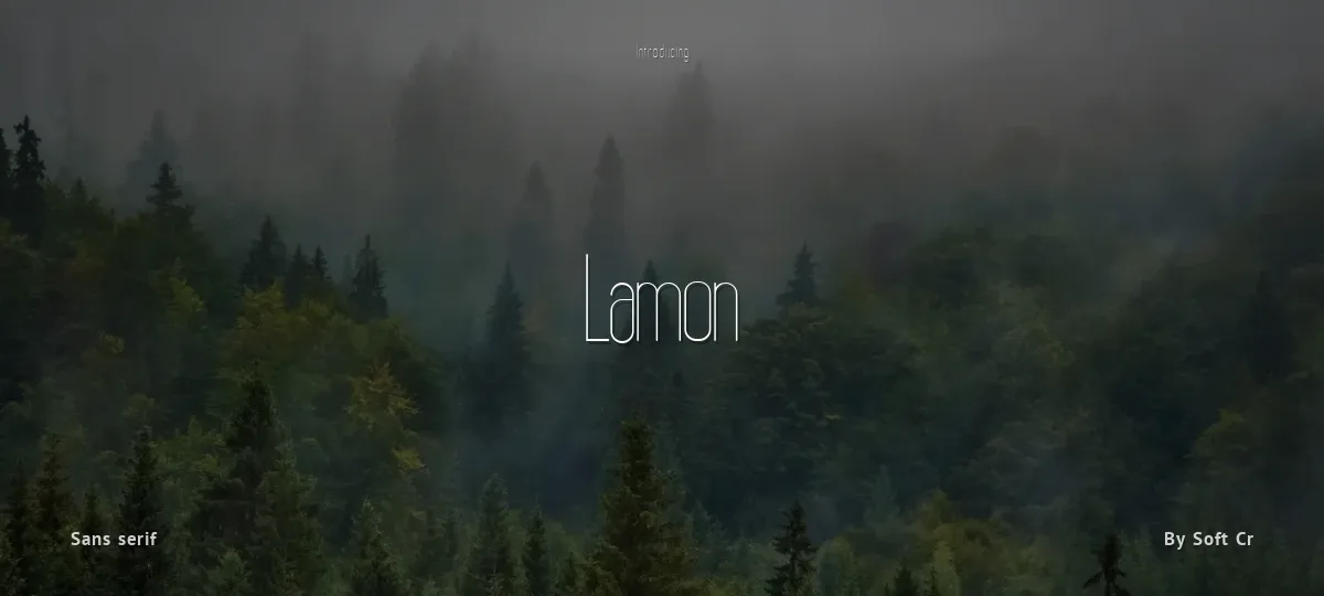 Lamon font preview
