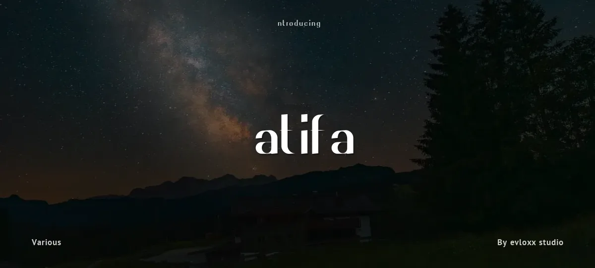 Latifa font preview