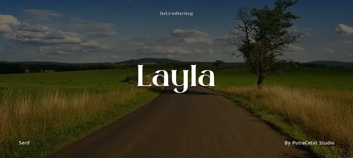 Layla font preview