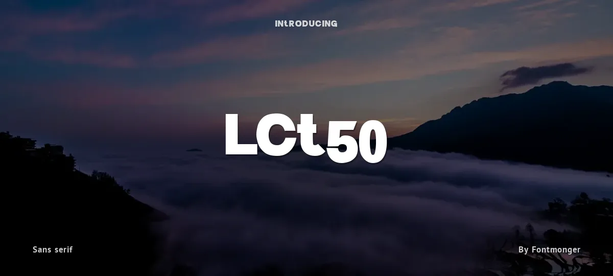 LCt50 font preview