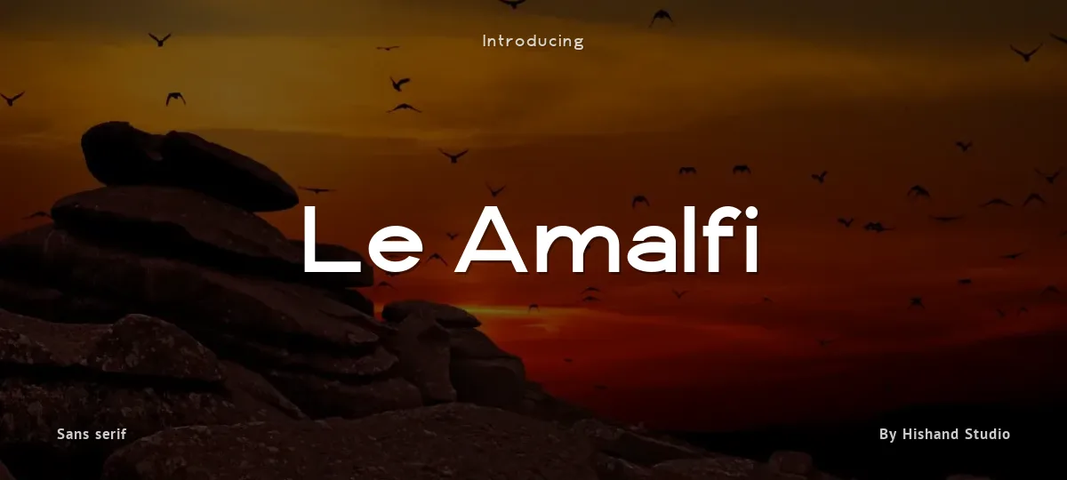 Le Amalfi font preview